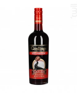 Black Seal 151 Proof Goslings Rhum Rhum Ambré