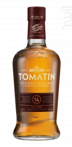 14 Ans Tomatin Whisky Écosse Single Malt Whisky 46%
