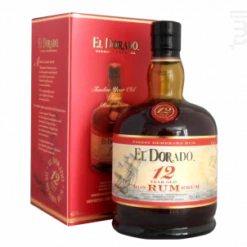 Rum El Dorado 12 Ans El Dorado Rhum Rhum Vieux 40%