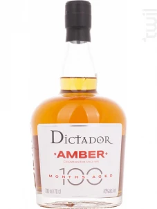 Rhum Dictador 100 Months Amber Dictador Rhum Colombie Rhum Vieux 40%