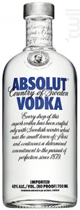Vodka Absolut Blue Absolut Vodka Vodka Suède Vodka De Céréale 40%