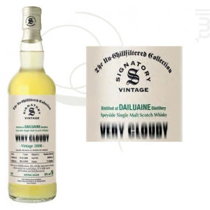 Whisky Dailuaine Very Cloudy Dailuaine Whisky Écosse Single Malt Whisky