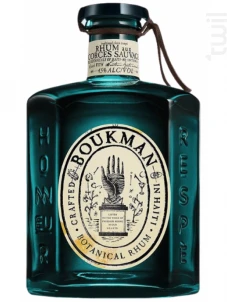 Rhum Boukman Botanical Boukman Rhum Haiti Rhum épicé 45%