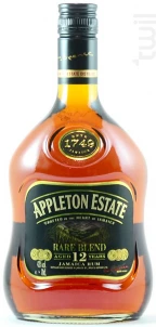 Rhum Appleton Estate Rare Blend 12 Ans Appleton Estate Rhum Jamaïque Rhum Vieux 43%