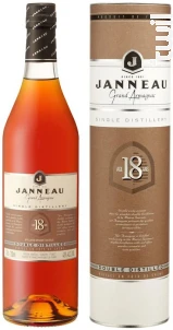 Armagnac Janneau 18 Ans - Etui Tube Armagnac Janneau Brandy France Armagnac 43%