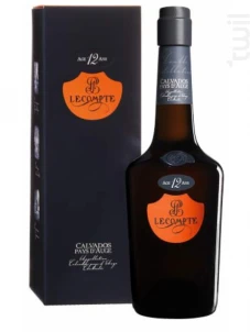 Calvados Pays D'auge 12 Ans + Etui Calvados Lecompte Eau De Vie France Calvados 40%