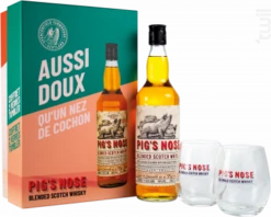 Pig's Nose Coffret 2 Verres Pig's Nose Whisky Écosse Blended Whisky 40%