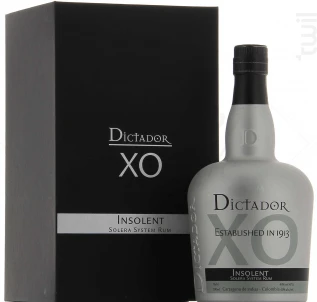 Rum Dictador Xo Insolent Dictador Rhum Colombie Rhum Vieux 40%