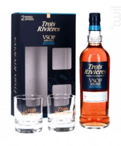 Trois Rivières Vsop Coffret + 2 Verres Rhum Trois Rivières Rhum France Rhum Vieux